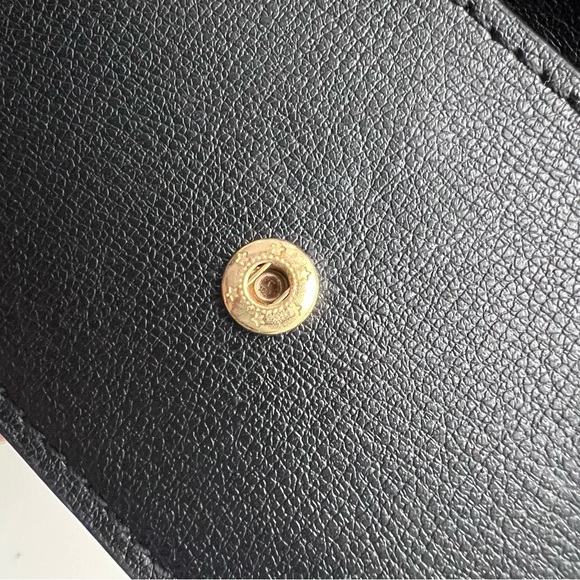 SOLD — Michael Kors Kinsley Accordion Card Holder Black w/ Gold Accents - Picture 10 of 10